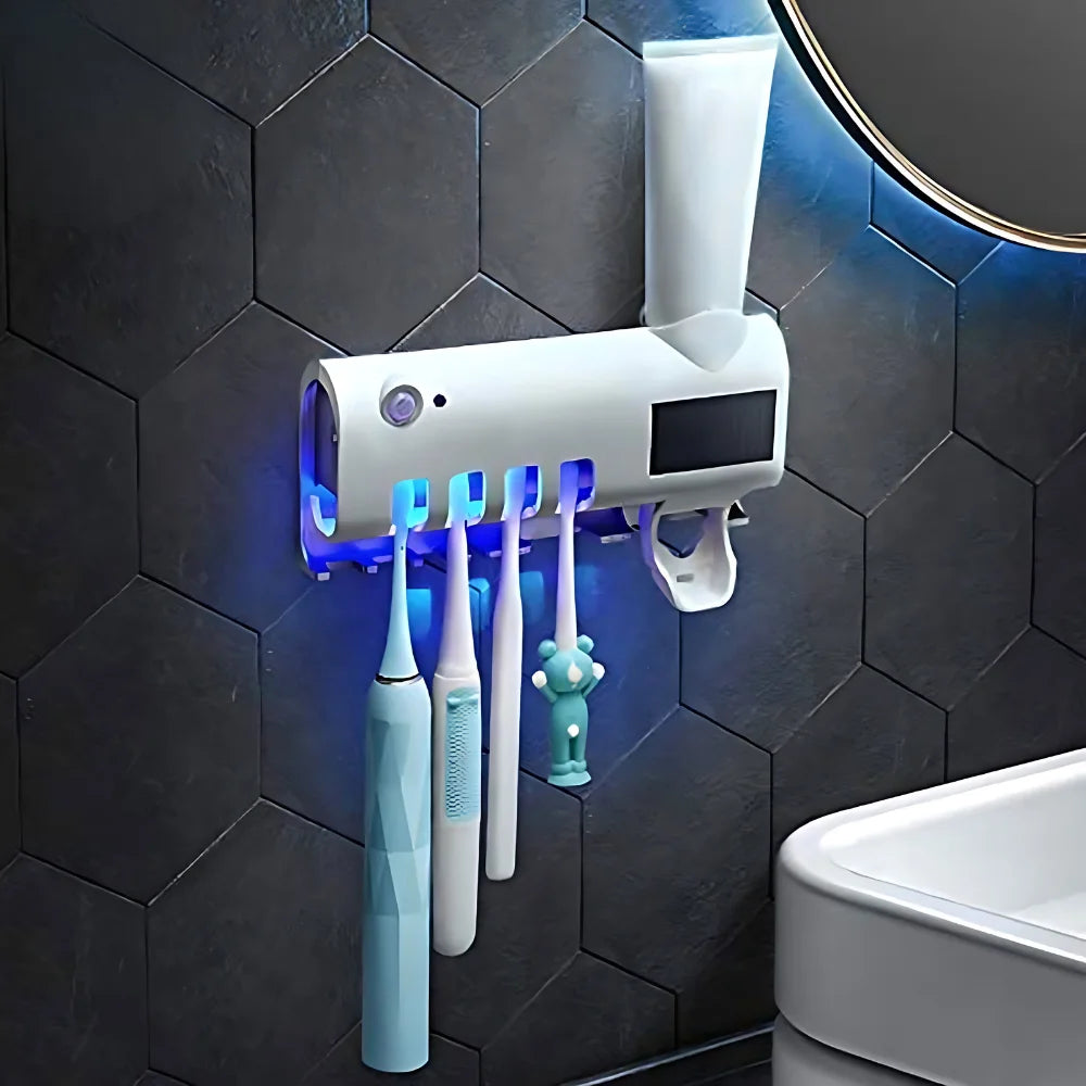 Suporte Escova de Dentes UV Esterilizador Antibacteriano Automático