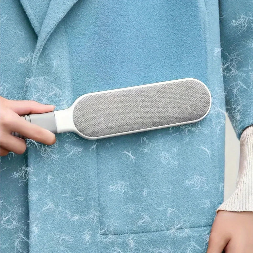 Removedor de Pelos Pet Dupla Face - Escova Eletrostática para Roupas e Móveis