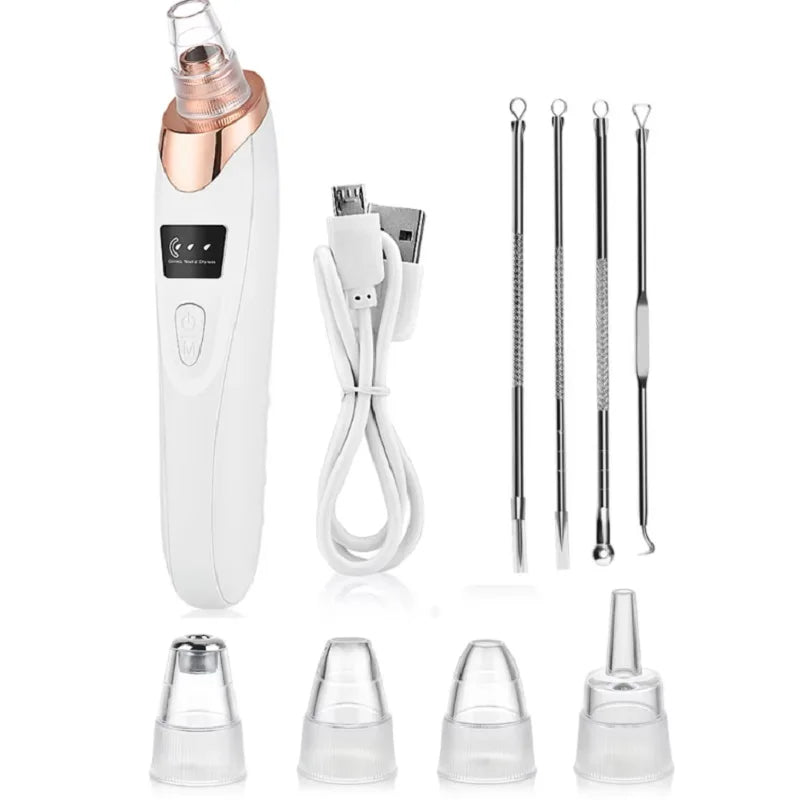Removedor de Cravos Elétrico 3 Modos - Aspirador Facial para Limpeza Profunda de Poros