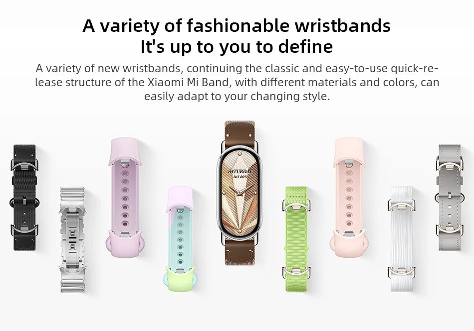 Xiaomi Smart Band 10 - Pulseira Inteligente 1.72" AMOLED com Monitor de Oxigênio e 21 Dias de Bateria