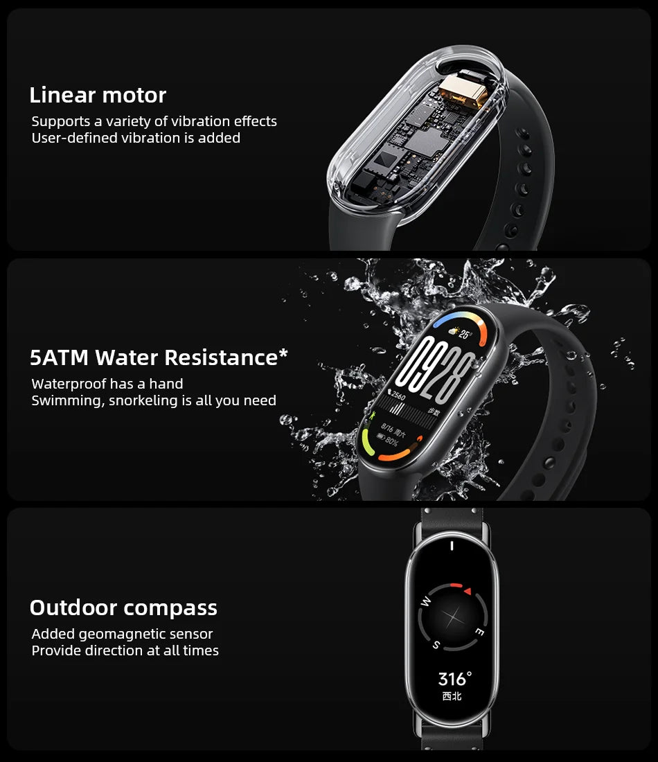 Xiaomi Smart Band 10 - Pulseira Inteligente 1.72" AMOLED com Monitor de Oxigênio e 21 Dias de Bateria