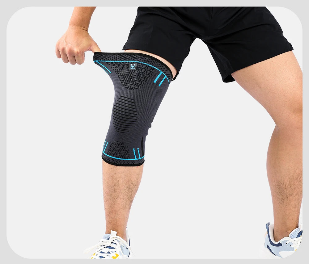 Joelheira Esportiva Compressão Elástica - Suporte com Molas para Esportes