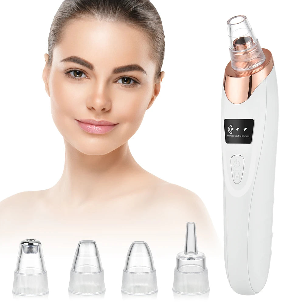 Removedor de Cravos Elétrico 3 Modos - Aspirador Facial para Limpeza Profunda de Poros