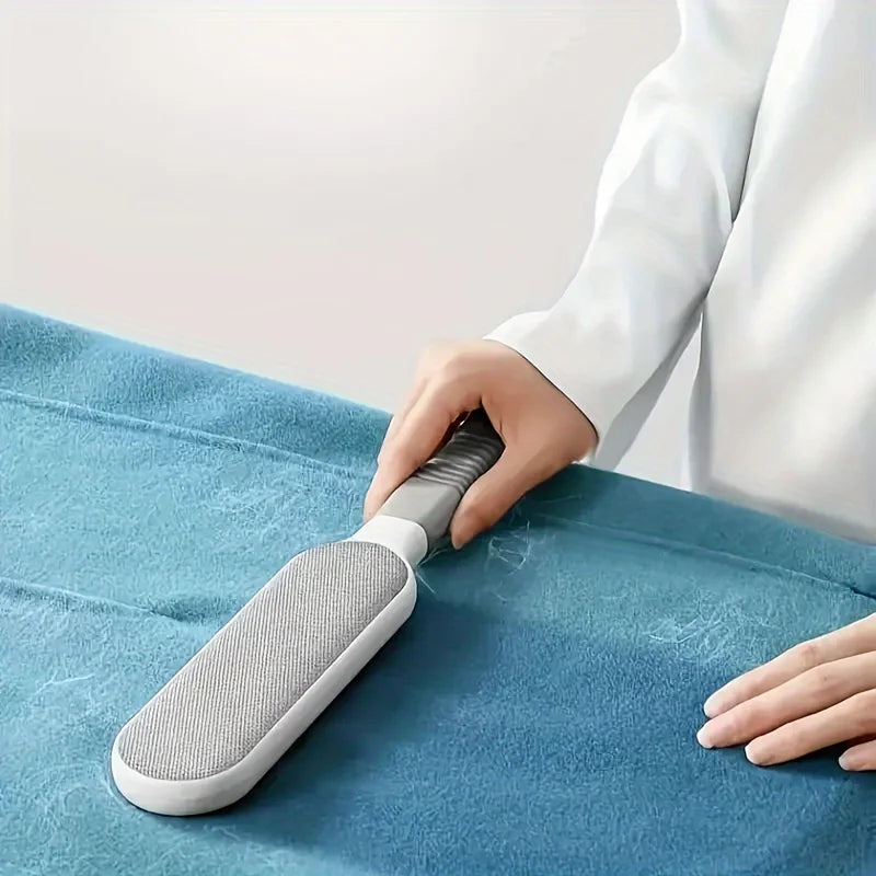 Removedor de Pelos Pet Dupla Face - Escova Eletrostática para Roupas e Móveis