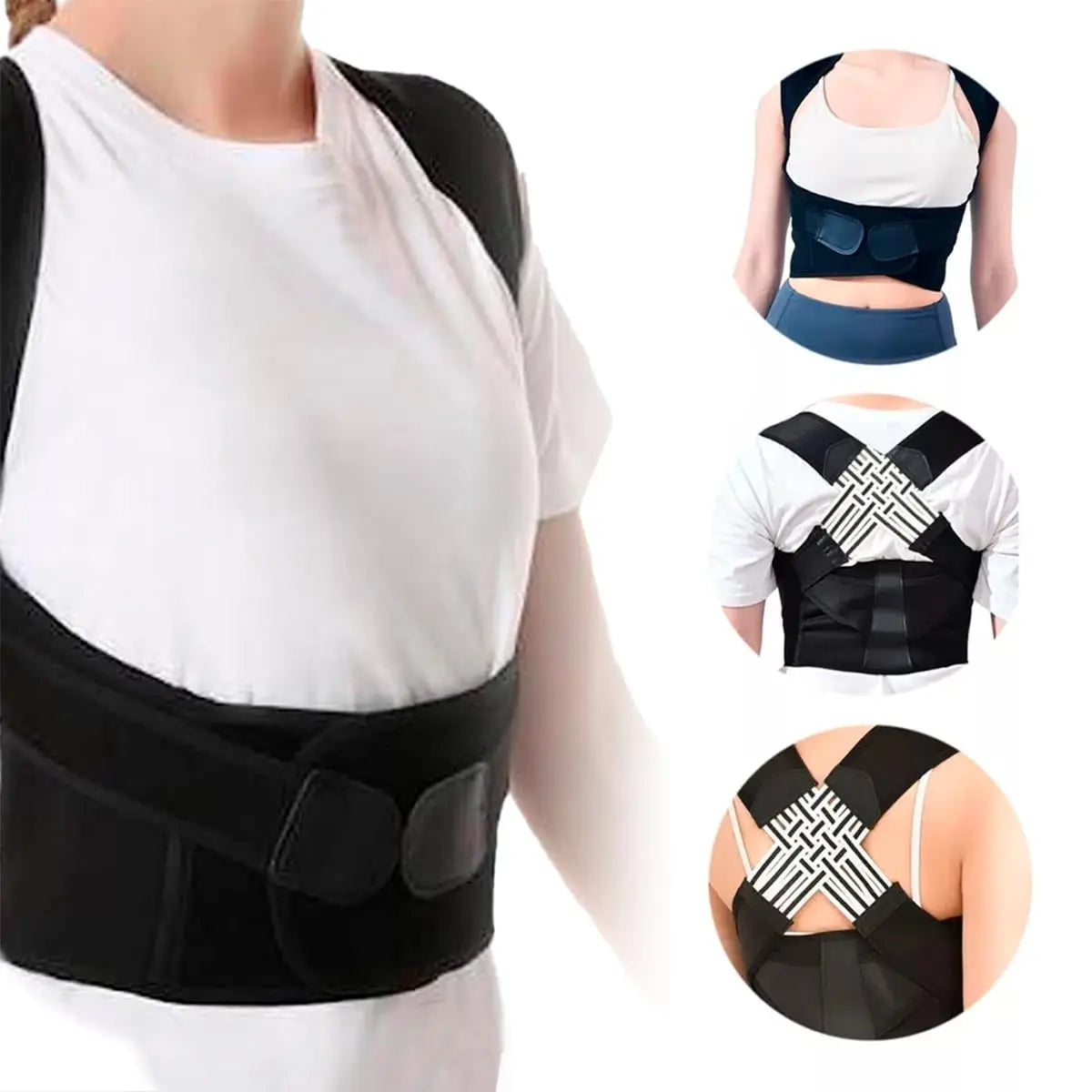 Kit 2 Corretores Posturais Unissex - Colete Cervical para Coluna