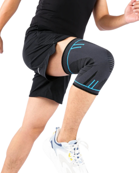 Joelheira Esportiva Compressão Elástica - Suporte com Molas para Esportes