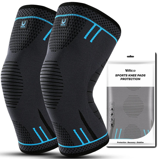 Joelheira Esportiva Compressão Elástica - Suporte com Molas para Esportes